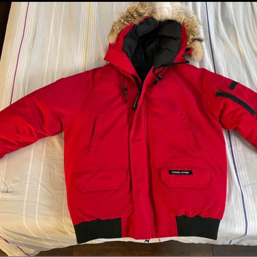 canada goose jacket red